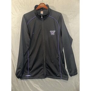 Vintage Nike University of Washington Huskies Track Jacket Mens Sz Large black